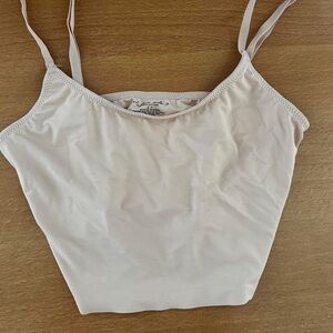 Nude colored top from urban outfitters, nylon tank top size S